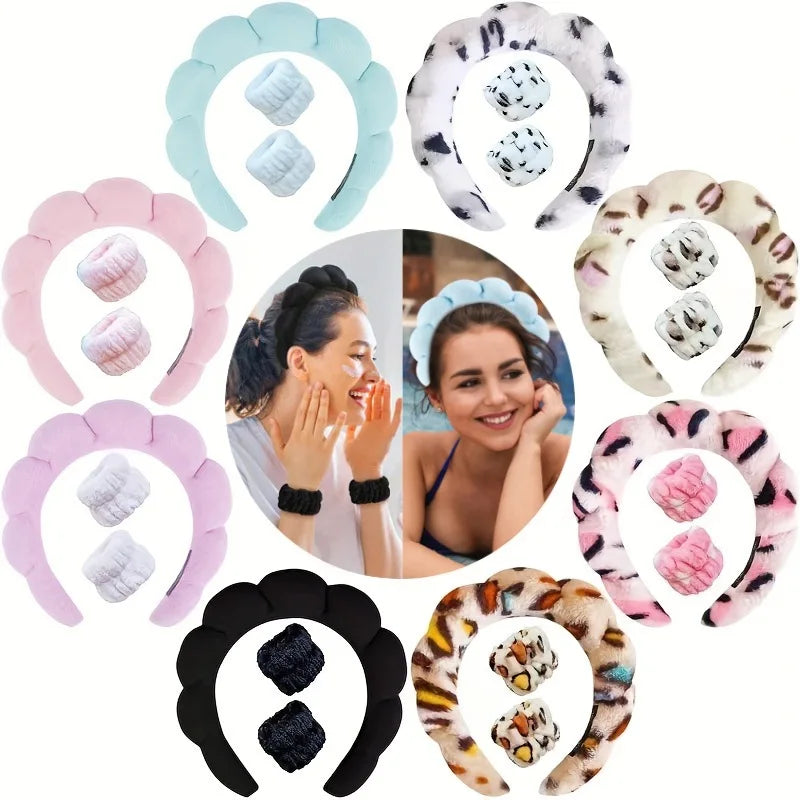 Pluche Spa Hoofdband & Polsband Set - Fluffiea