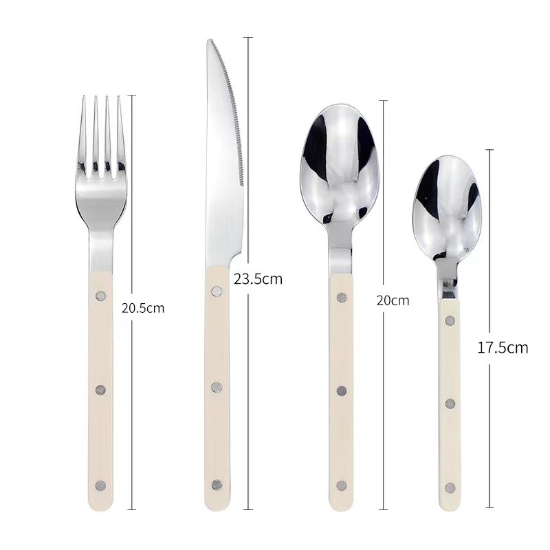24-Delige Roestvrijstalen bestekset met Gegraveerd Design - BistroLine