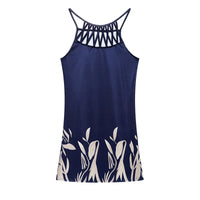 Letnia tunika sukienka z etnicznym nadrukiem i cienkimi ramiączkami – Kiara