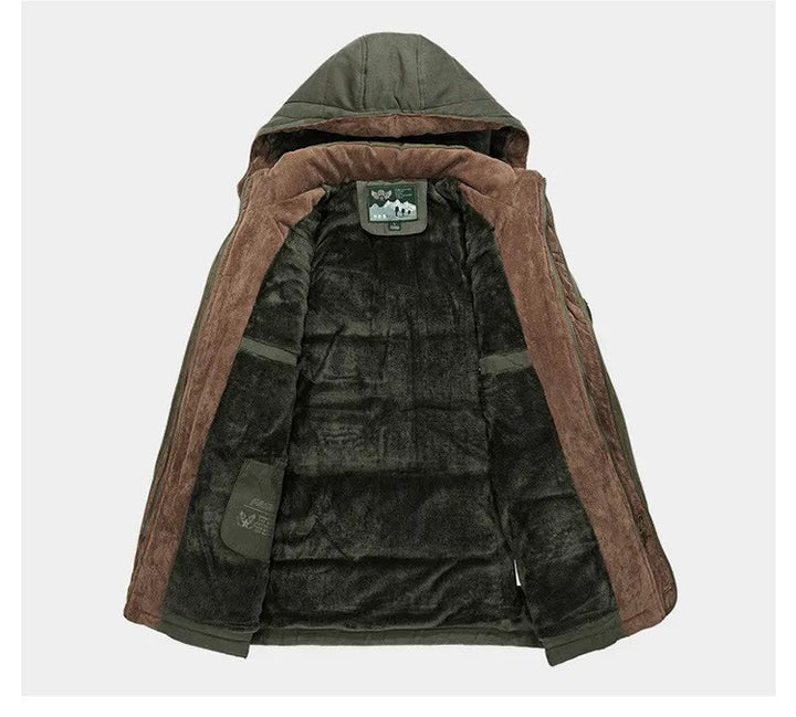 Gehaakte Lange Heren Winterjas - Frost King