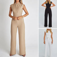 Luchtige Dames Jumpsuit met Wijde Pijpen en V-Hals – Maribel