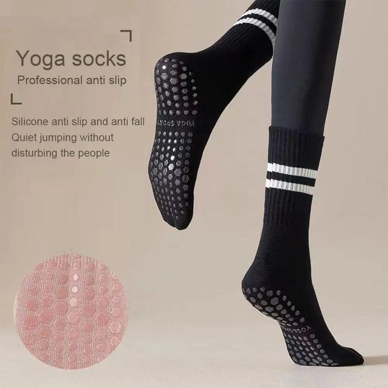 Antislip Mid-Tube Sportsokken voor Fitness en Yoga - GripFit (1+1 Gratis)