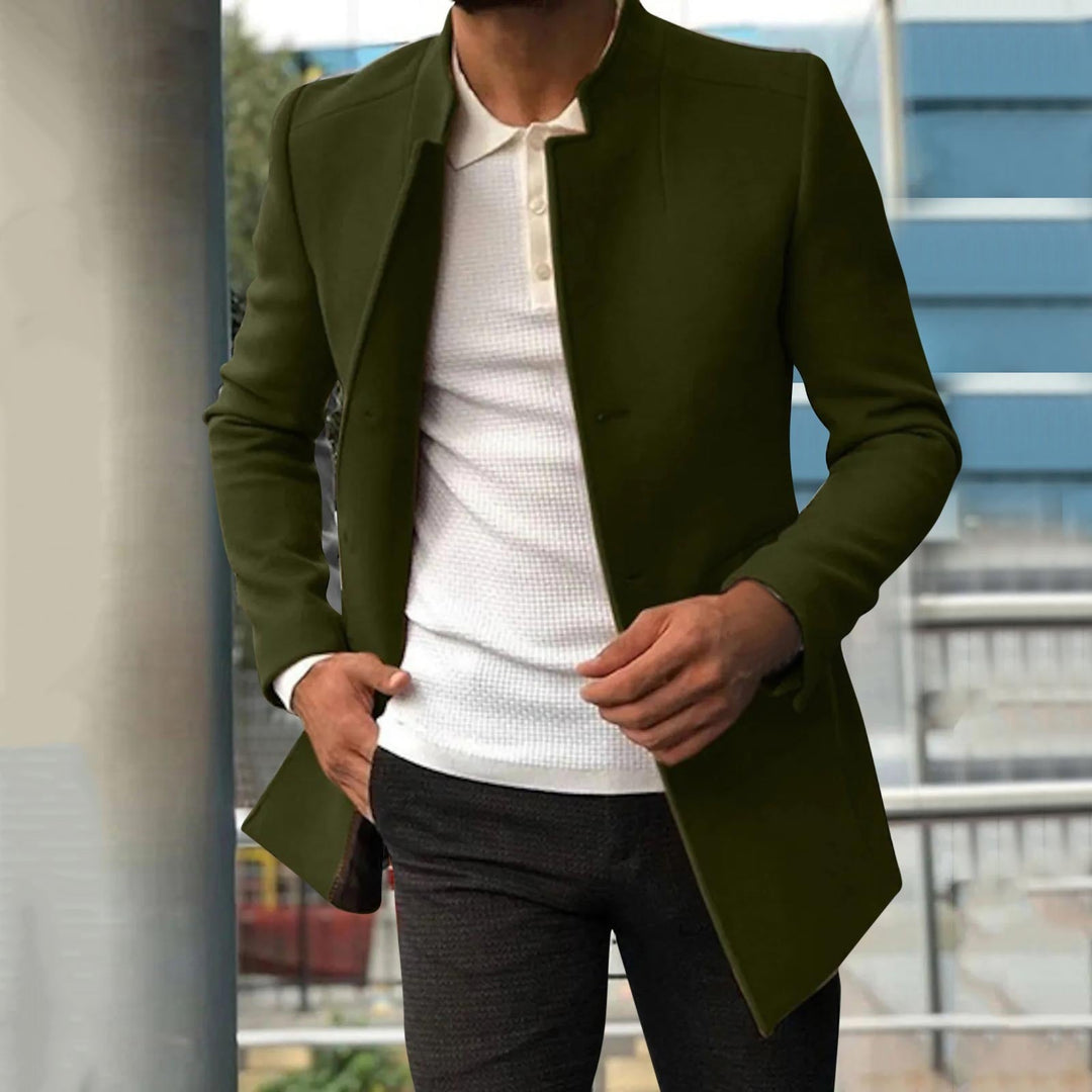 Heren Herfst-/Winterjas van Tweed – Lazaro