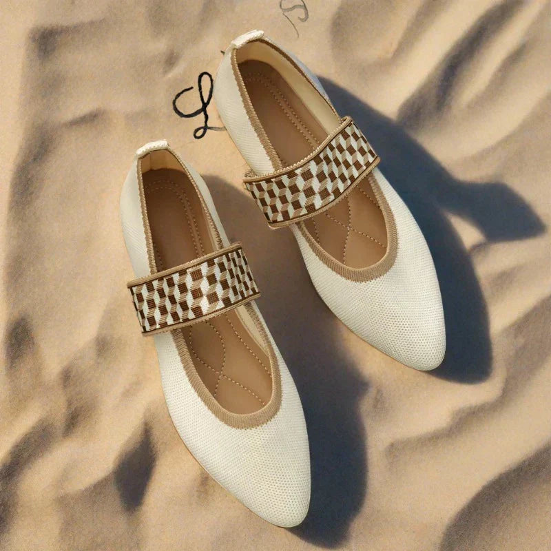 Stijlvolle dames zomerschoenen met spitse neus - Lina