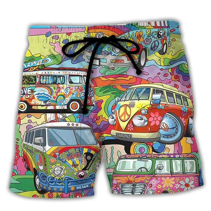 Heren Zwemshort met Graffiti Print – NovaBay