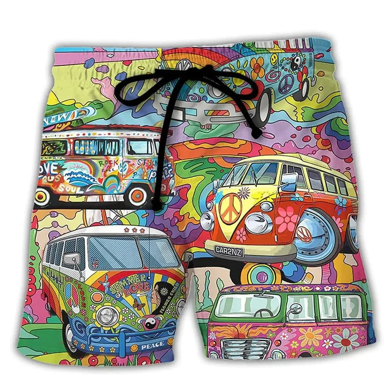 Heren Zwemshort met Graffiti Print – NovaBay