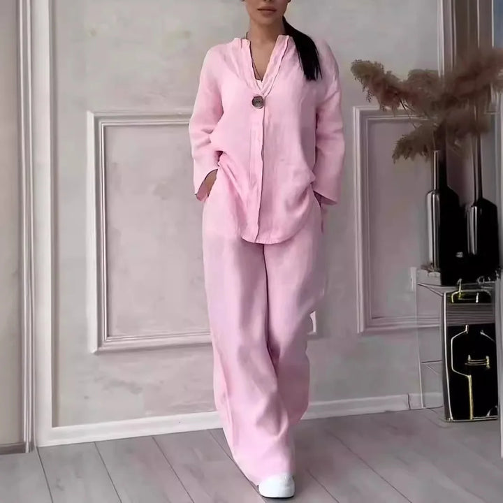 Luchtige & Stijlvolle Linnen Dames Zomer Set - Melina