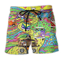 Heren Zwemshort met Graffiti Print – NovaBay