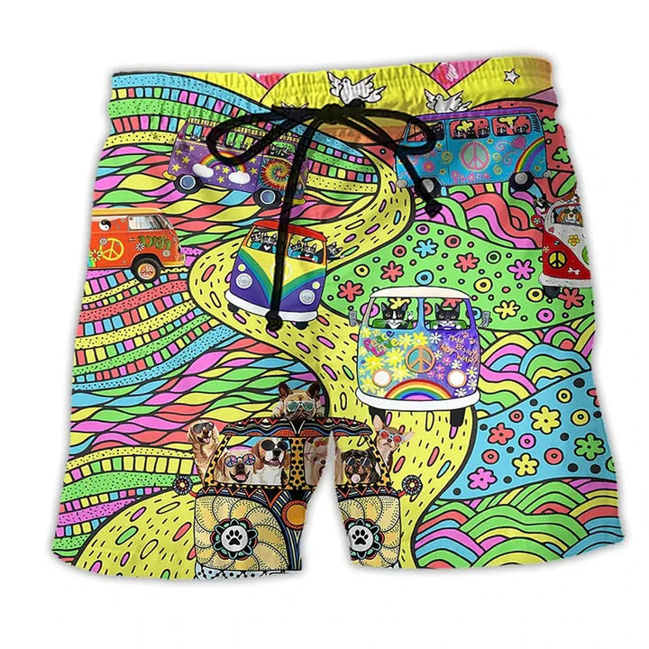Heren Zwemshort met Graffiti Print – NovaBay