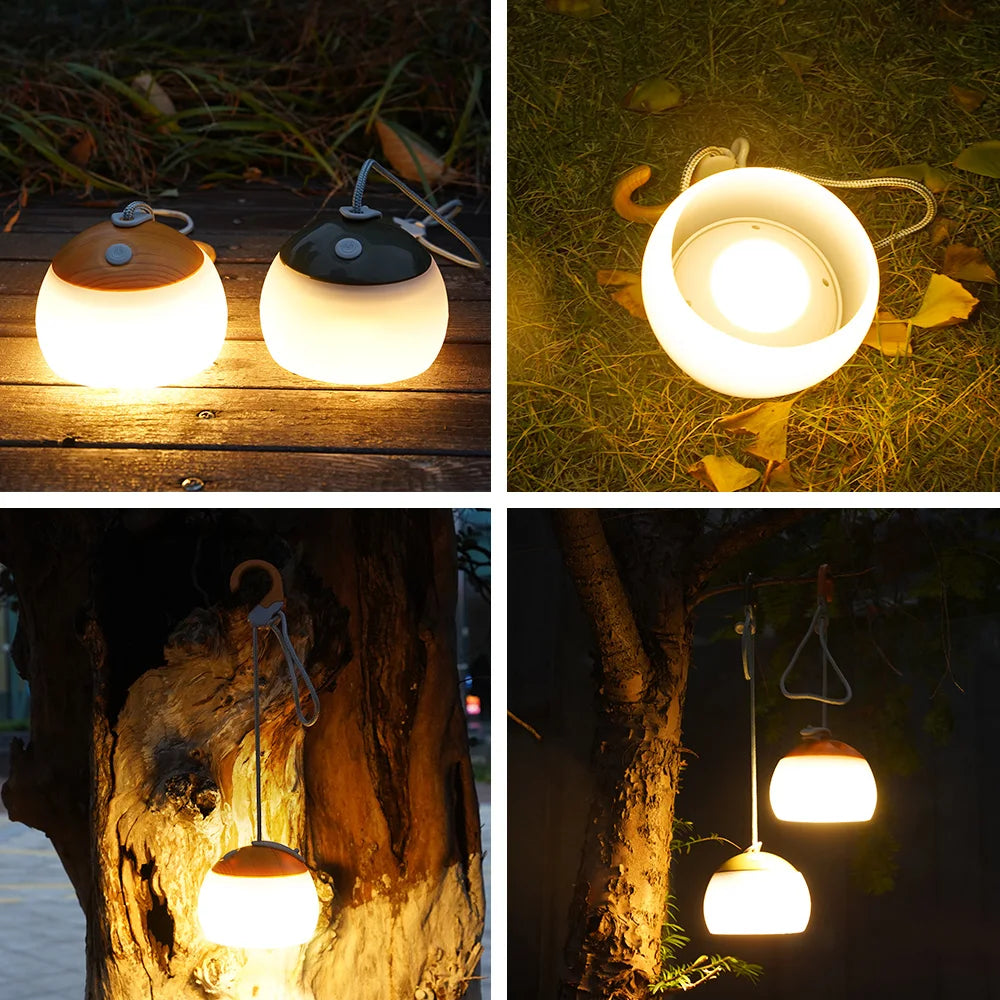 Retro Camping Lantaarn USB Oplaadbaar Licht - CampGlow