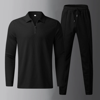 Premium Herenset voor Vrijetijd met Lange Mouwen T-shirt en Joggingbroek – Elian