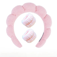 Pluche Spa Hoofdband & Polsband Set - Fluffiea