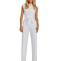 Luchtige Dames Jumpsuit met Wijde Pijpen en V-Hals – Maribel