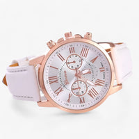 Luxe Waterdicht Dameshorloge met Leren Band – Camille