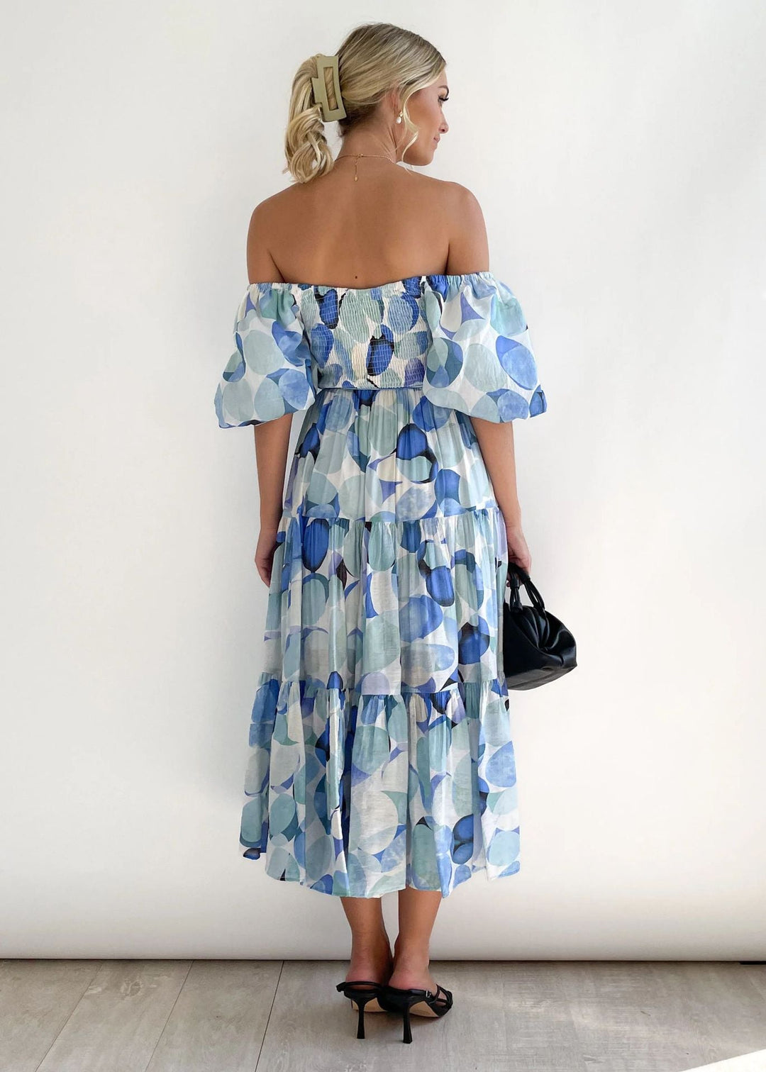 Off-Shoulder Midi-jurk – Talia