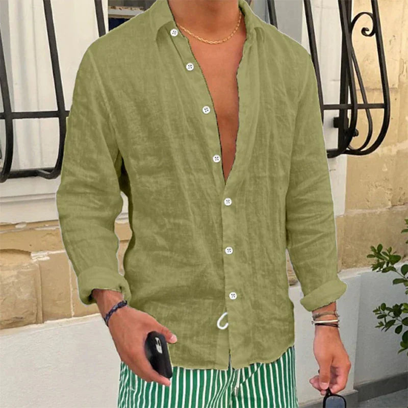 Ademende & Losvallende Heren Zomeroverhemd – Taro