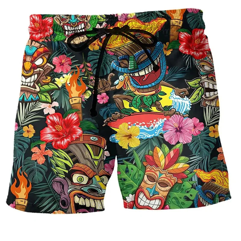 Heren Zwemshort met Graffiti Print – NovaBay