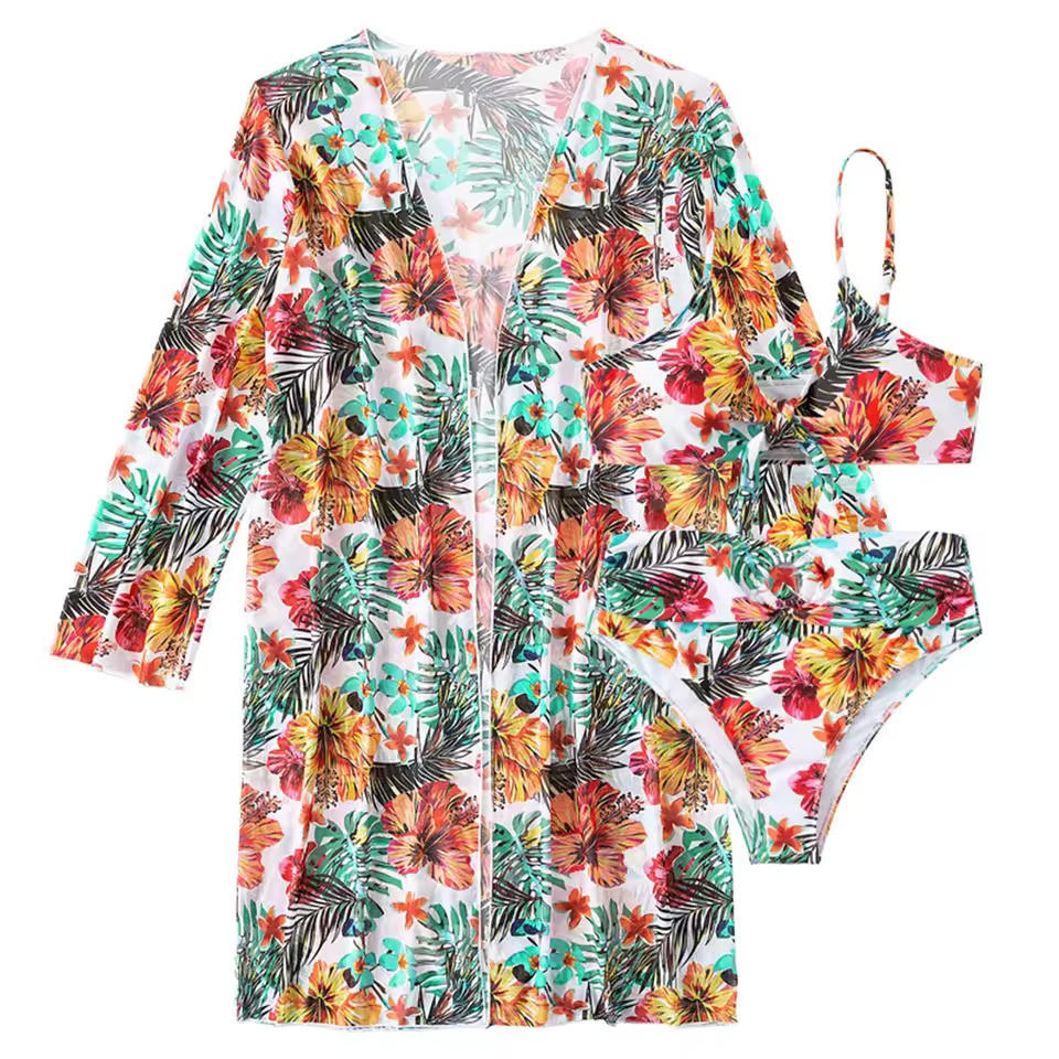 Bikiniset met Hoge Taille en Cover-up – Amira