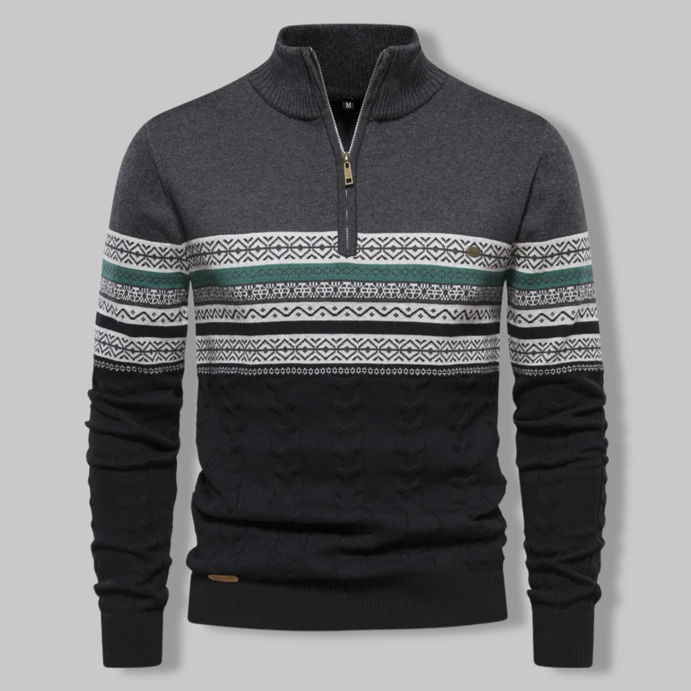 Gestreepte Zip Sweater - SummitZip