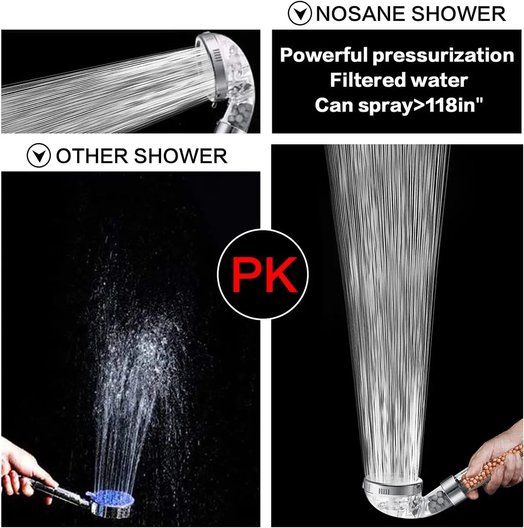 Hoge Druk Waterbesparende Douchekop met Filter - AquaGlow