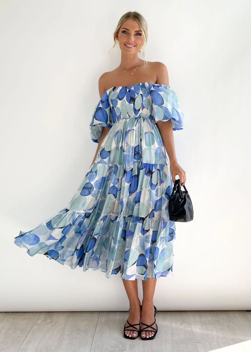 Off-Shoulder Midi-jurk – Talia