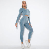 Naadloze Dames Yoga Set met Cropped Top - Nova