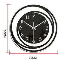 Moderne Zwarte Wandklok van Acryl - ScandiTime