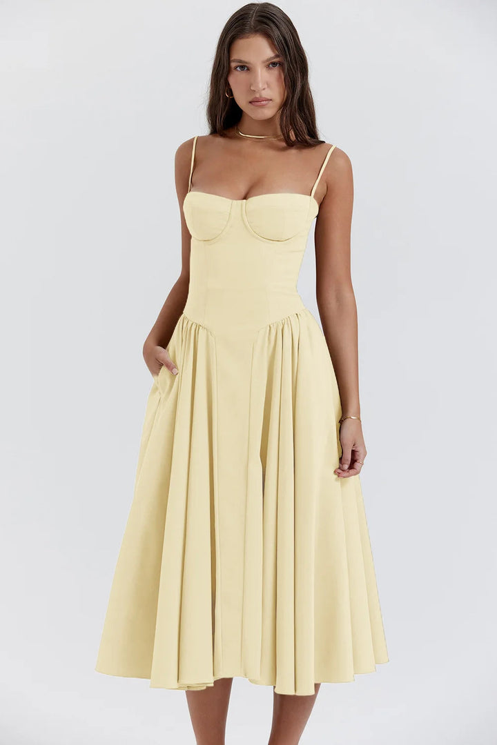 Zomerjurk met Sweetheart Halslijn – Elvira