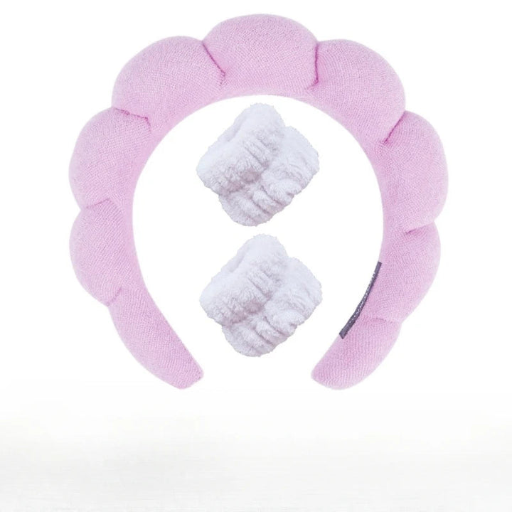 Pluche Spa Hoofdband & Polsband Set - Fluffiea