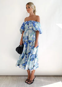 Off-Shoulder Midi-jurk – Talia