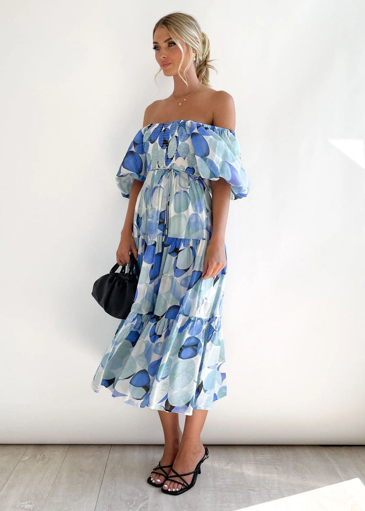 Off-Shoulder Midi-jurk – Talia
