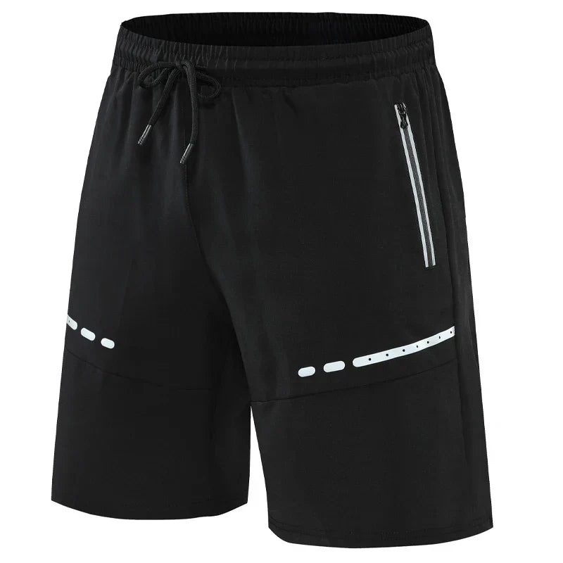 Sportieve & Stijlvolle Slim-Fit Trainingsshorts met Ritszakken – Kian