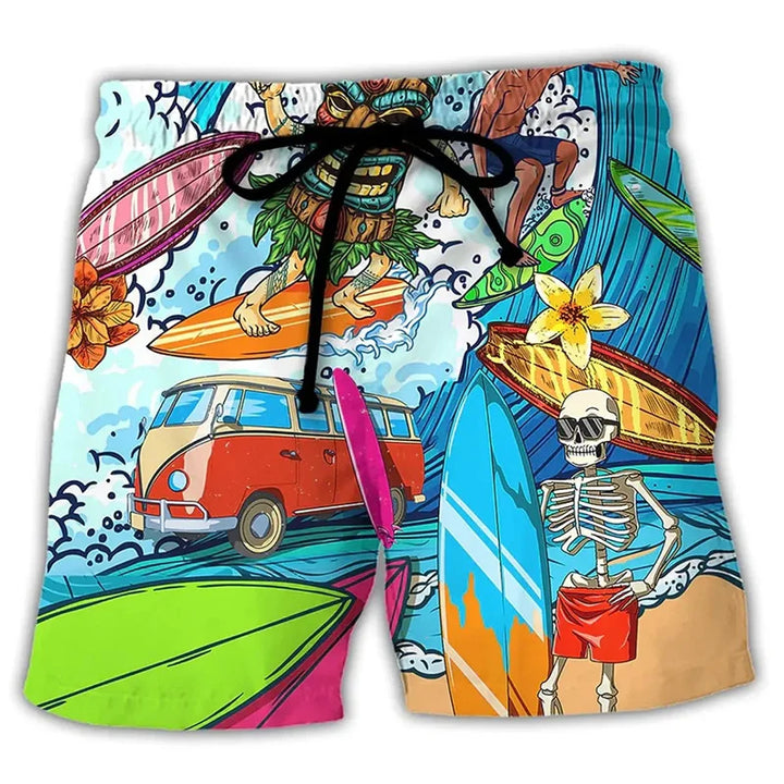 Heren Zwemshort met Graffiti Print – NovaBay