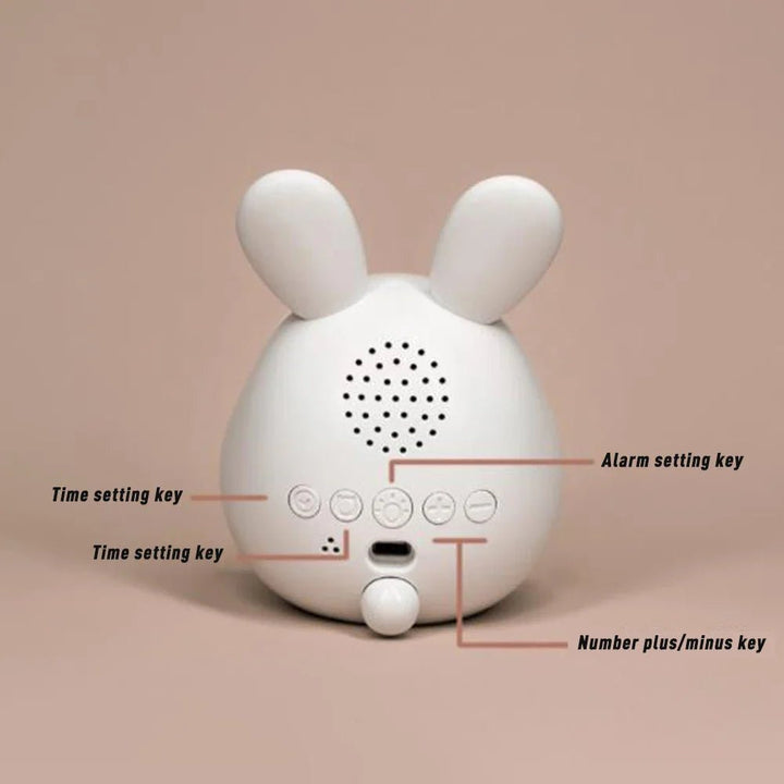 Kinderwekker in Konijnvorm met LED Nachtlamp - BunniGlow