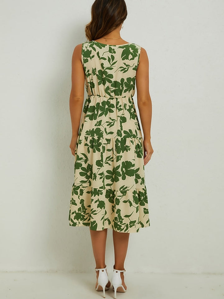 Zomerse Midi-Jurk met Bloemenprint – Fenna