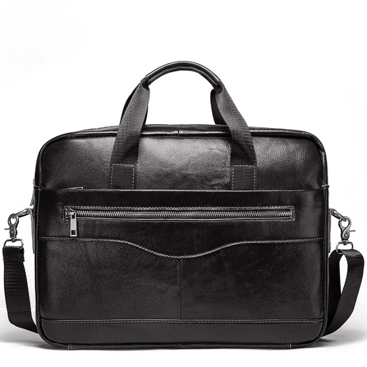 Echte Leren Business Laptoptas met Schouderband