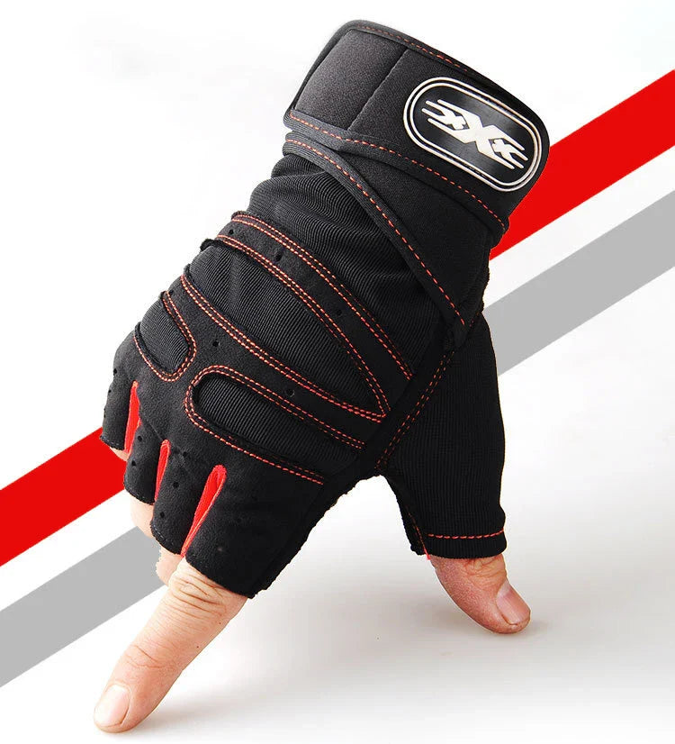 Schokbestendige en Ondersteunende Gym Handschoenen - FitFlex
