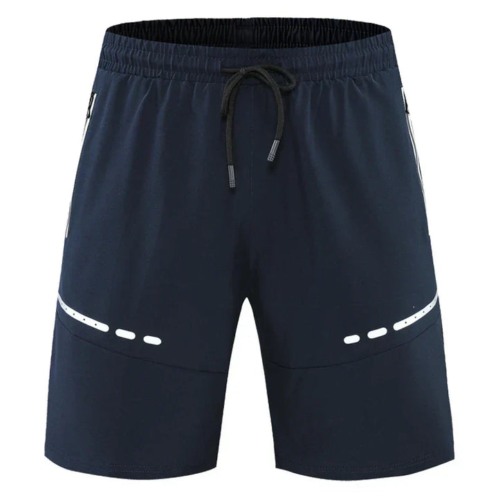 Sportieve & Stijlvolle Slim-Fit Trainingsshorts met Ritszakken – Kian