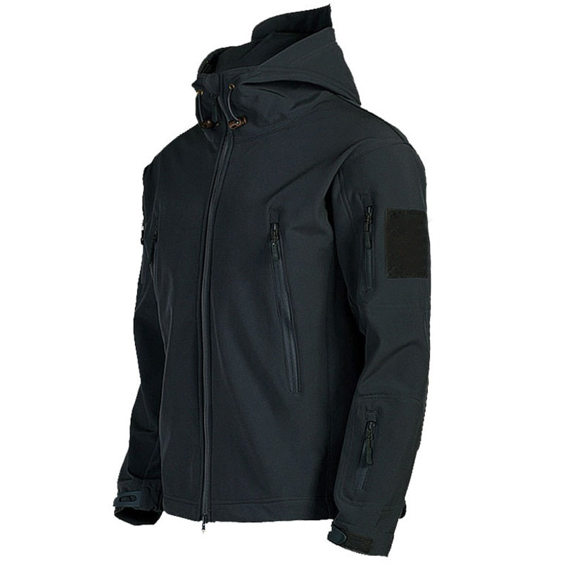 Heren Tactische Waterdichte Winddichte Softshell Jas met Capuchon - Kai