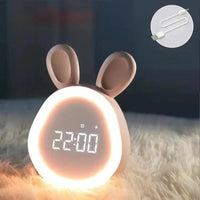 Kinderwekker in Konijnvorm met LED Nachtlamp - BunniGlow
