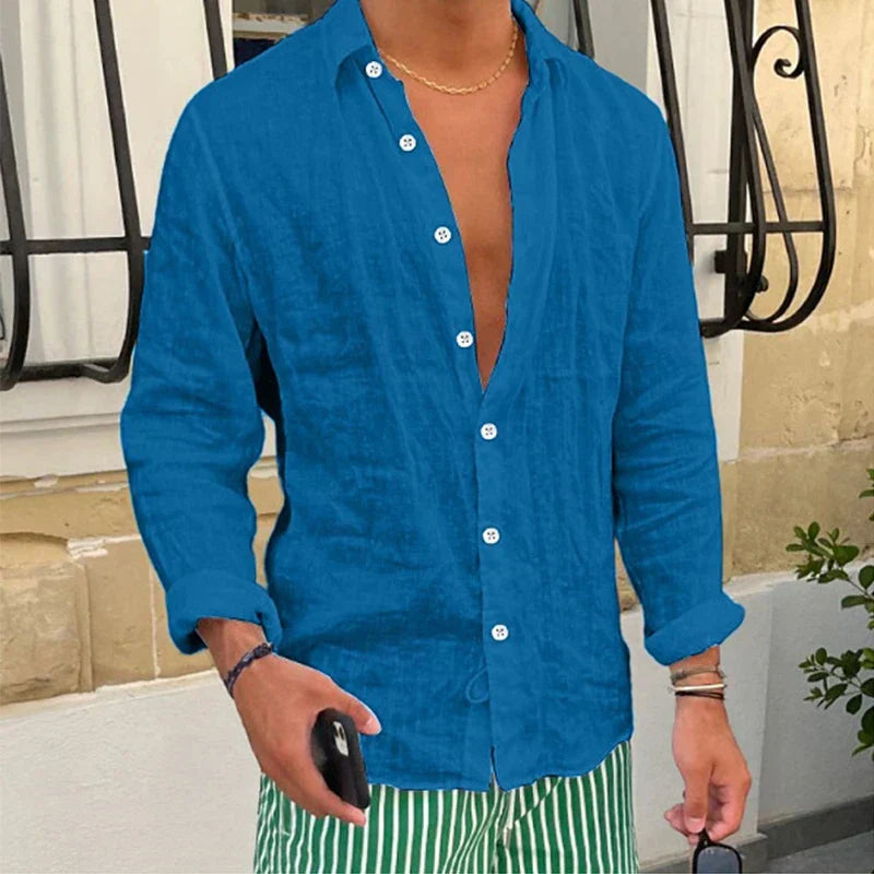 Ademende & Losvallende Heren Zomeroverhemd – Taro