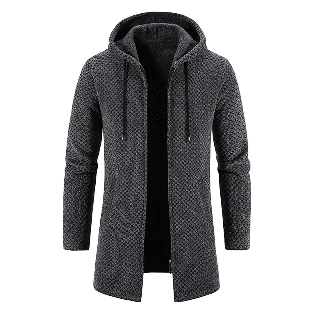 Middenlange Wollen Hoodie voor Heren - Luca