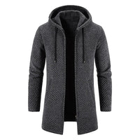 Middenlange Wollen Hoodie voor Heren - Luca