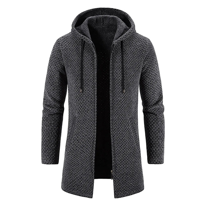 Middenlange Wollen Hoodie voor Heren - Luca