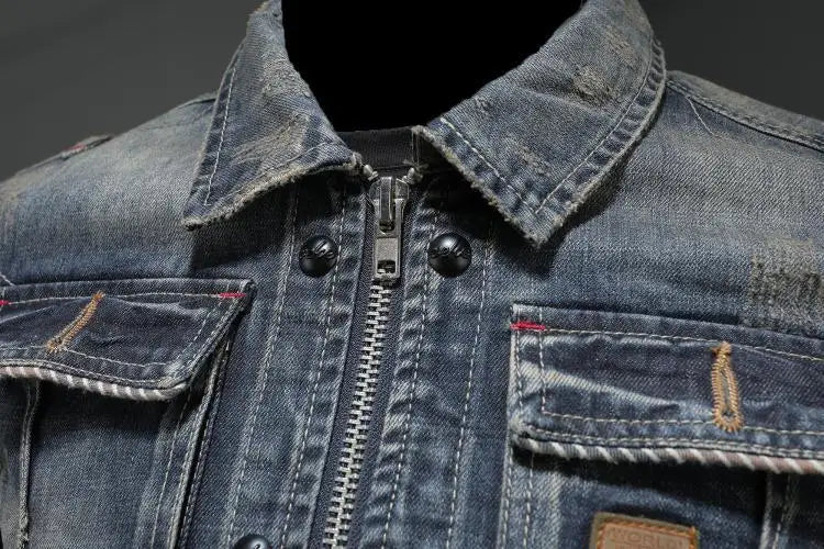 Retro Jeansjack in Vintage stijl – Jasper