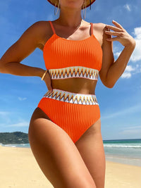 Bikini met Verstelbare Bandjes en Hoge Taille – Malia