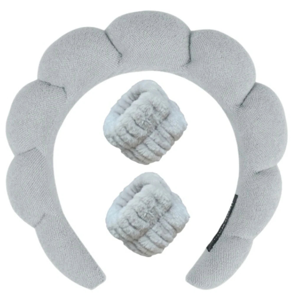 Pluche Spa Hoofdband & Polsband Set - Fluffiea