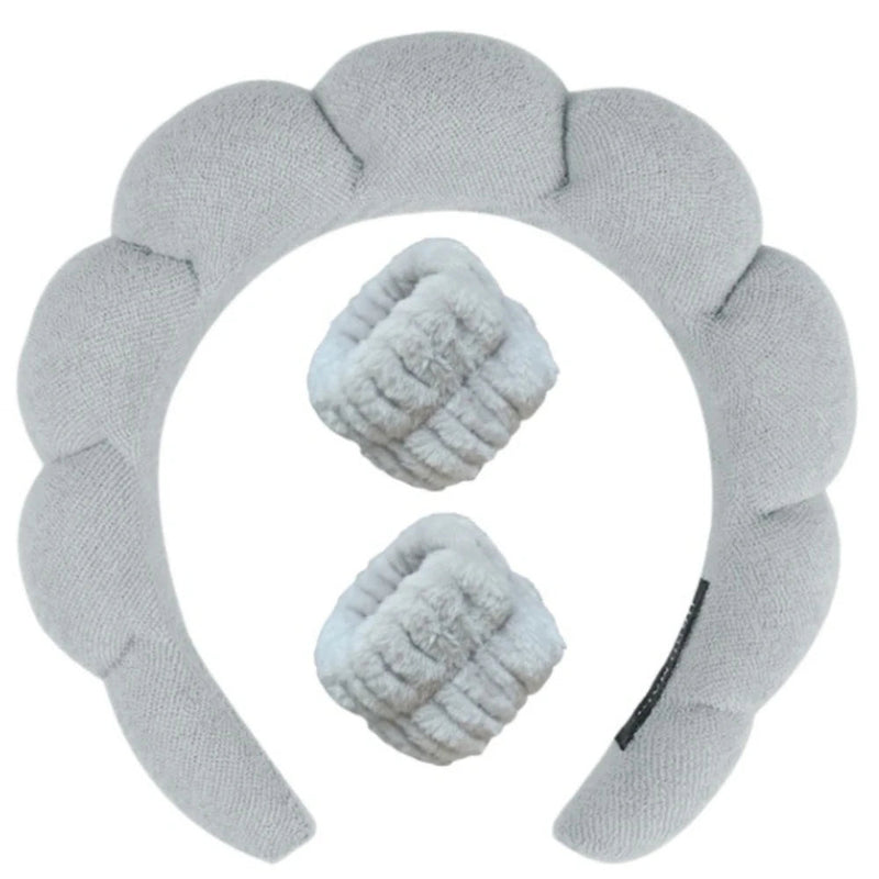 Pluche Spa Hoofdband & Polsband Set - Fluffiea