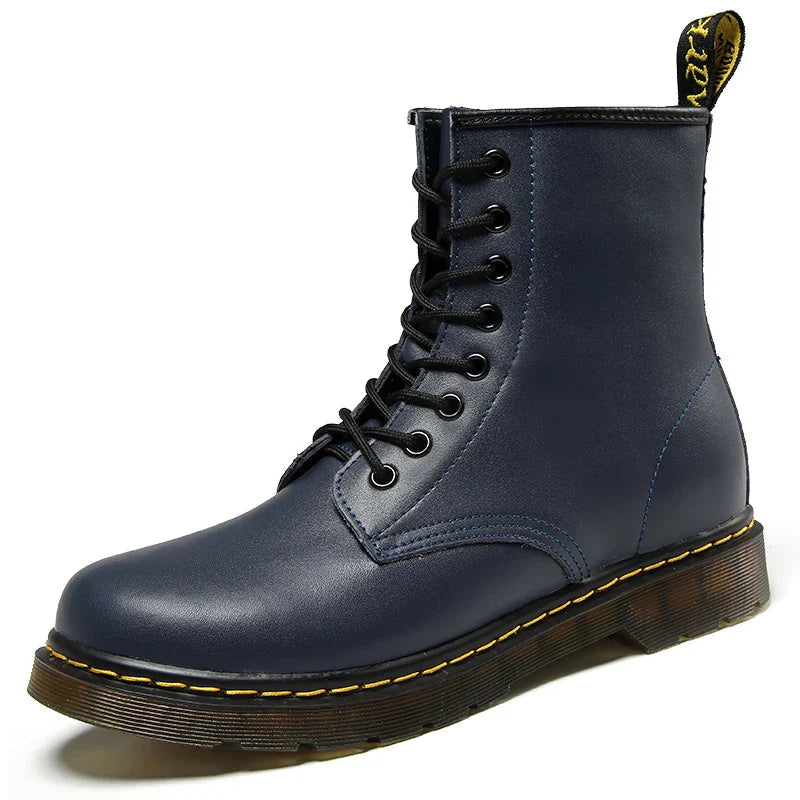 Leren Veterlaarzen met Gripzool – Victor