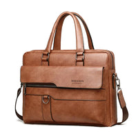 PU Leren Zakenlaptoptas met Schouderband